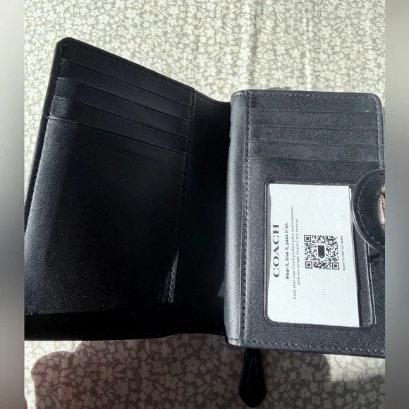 Coach Signature Brown and Black Wallet - Picture 2 of 4